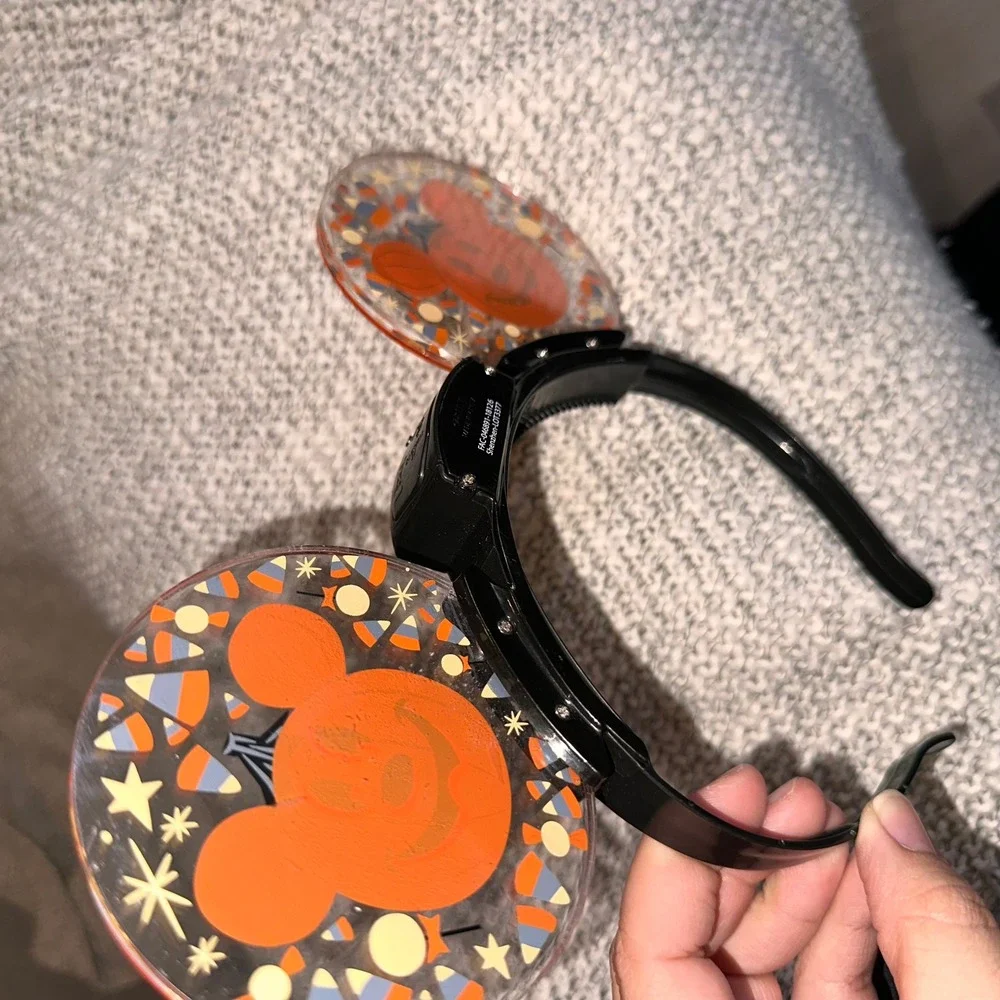 Disney Dancing Light Up PUMPKIN Mickey Ears Headband Halloween Candy RETIRED